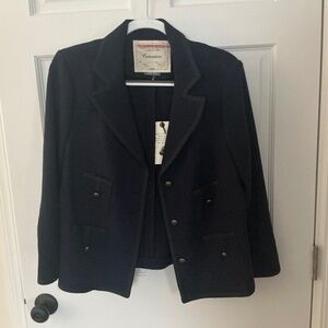 Anthropologie Navy Blue Blazer new with tags Size 14